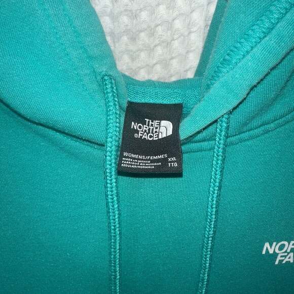 The North Face Women's Green Pullover Hoodie Size 2X - Picture 2 of 6